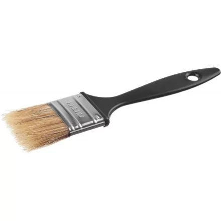 Кисть плоская СИБИН, пластиковая ручка, светлая щетина, 38мм 01008-038 купить в Перми