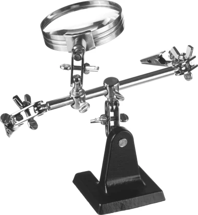 Штатив STAYER &quot;MASTER&quot; для фиксации электронной платы, c увеличительной линзой 55339 купить в Перми