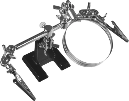 Штатив STAYER &quot;MASTER&quot; для фиксации электронной платы, c увеличительной линзой 55339 купить в Перми