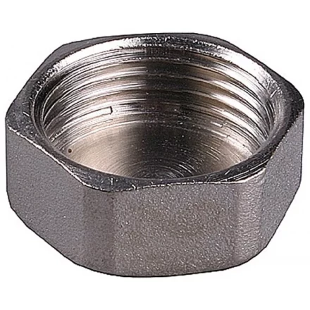 Заглушка GENERAL FITTINGS никелированная латунь, 6-ти гранная головка, внутренняя резьба, 1&quot; 51097-1 купить в Перми