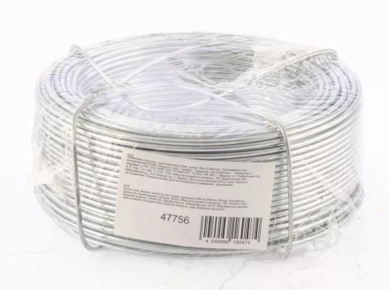 Проволока стальная оцинкованная 2,0 мм длина 50 м Сибртех 47756 купить в Перми