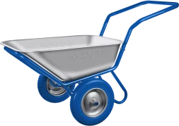 Тачка строительная двухколесная 260 кг серия ПРОФЕССИОНАЛ