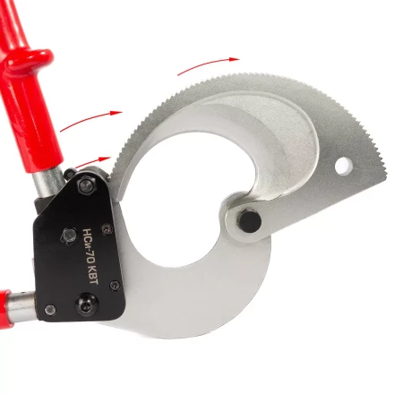 Секторные ножницы диэлектрические КВТ НСи-70 для резки бронированных кабелей до 70 мм (91814) купить в Перми