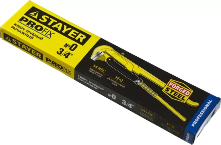 Ключ трубный STAYER &quot;PROFI&quot; рычажный, кованый, прямые губки, № 0, 3/4&quot; 27311-0 купить в Перми