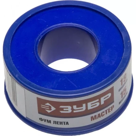 Фумлента ЗУБР &quot;МАСТЕР&quot;, плотность 0,40 г/см3, 0,1ммх19ммх15м 12373-19-040 купить в Перми