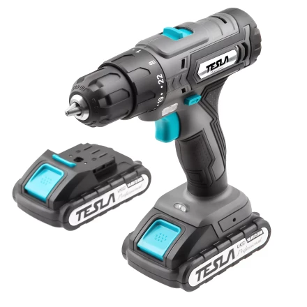 Аккумуляторная дрель TESLA TCD142DC с скейсом купить в Перми