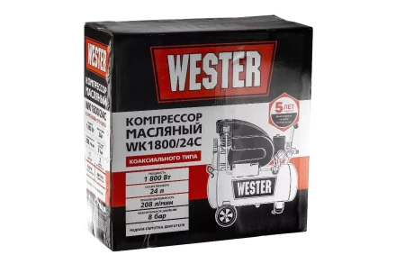 Поршневой масляный компрессор WESTER WK1800/24C купить в Перми
