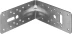 ЗУБР УКУ-2.5, 65 x 145 x 145 x 2.5 мм, цинк, усиленный крепежный уголок (31011-145) купить в Перми