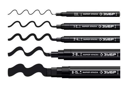 ЗУБР МК-1500 черный, 8-15 мм маркер-краска (06329-2) купить в Перми