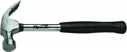 Молоток-гвоздодер 450 г боек 27 мм металлическая трубчатая обрезиненная рукоятка SPARTA 104405 купить в Перми