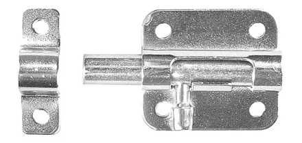 Задвижка накладная для окон и мебели &quot;ШП-10 БЦ&quot;, цвет белый/цинк, 30мм 37741-30 купить в Перми