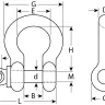 ЗУБР 5/8 (15.9 мм), 4 шт, палец 19 мм, г/п 3.25 тн, цинк, омегообразная скоба, Профессионал (304525-16) купить в Перми