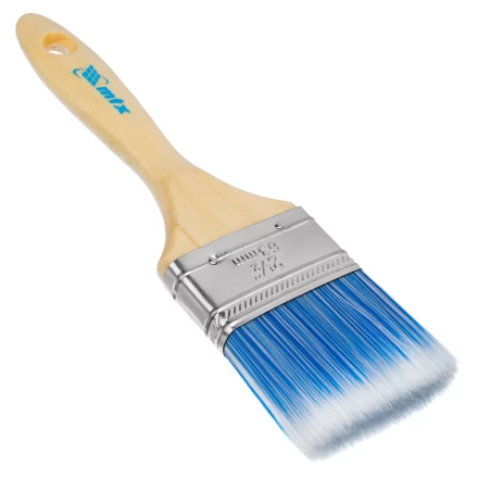 Кисть плоская &quot;Евро&quot; 2.5&quot;, искусственная щетина, деревянная ручка MTX 83072 купить в Перми