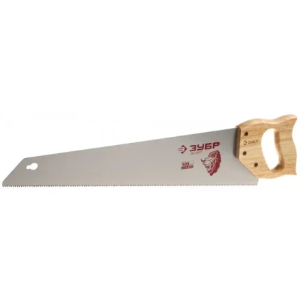 Ножовка ЗУБР &quot;ЭКСПЕРТ&quot; по дереву, универсальный закаленный зуб, деревянная ручка, шаг зуба 3,5мм, 500мм 15275-50 купить в Перми
