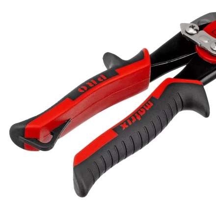 Ножницы по металлу Matrix, 250 мм, левый рез, сталь CRMO, двухкомпонентные рукоятки, PRO 78326 купить в Перми