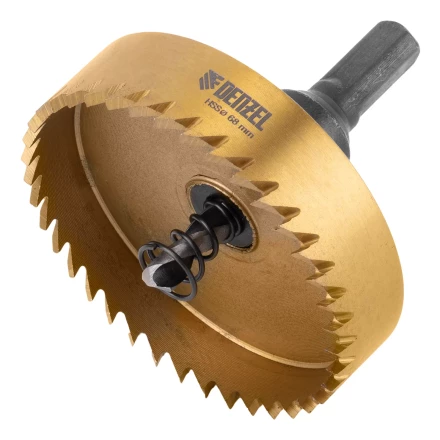 Коронка по металлу HSS, 68 мм, нитридтитановое покрытие Denzel 724122 купить в Перми