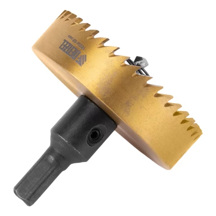 Коронка по металлу HSS, 68 мм, нитридтитановое покрытие Denzel 724122 купить в Перми