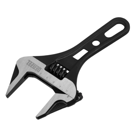 Ключ разводной 185 мм Denzel 15754, CrV, кованый, укороченная рукоятка купить в Перми