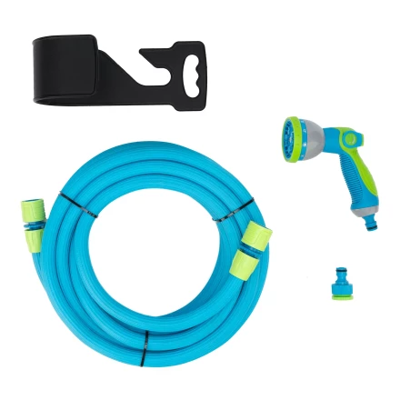 Набор поливочный Palisad 67672, шланг 10-30м, пистолет 8 реж., чехол, подвес, LUXE купить в Перми