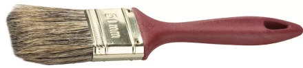 Кисть плоская ЗУБР &quot;УНИВЕРСАЛ-ПРЕМИУМ&quot; &quot;КП-15&quot;, смешанная натуральная щетина, пластмассовая ручка, 20мм 4-01015-020 купить в Перми