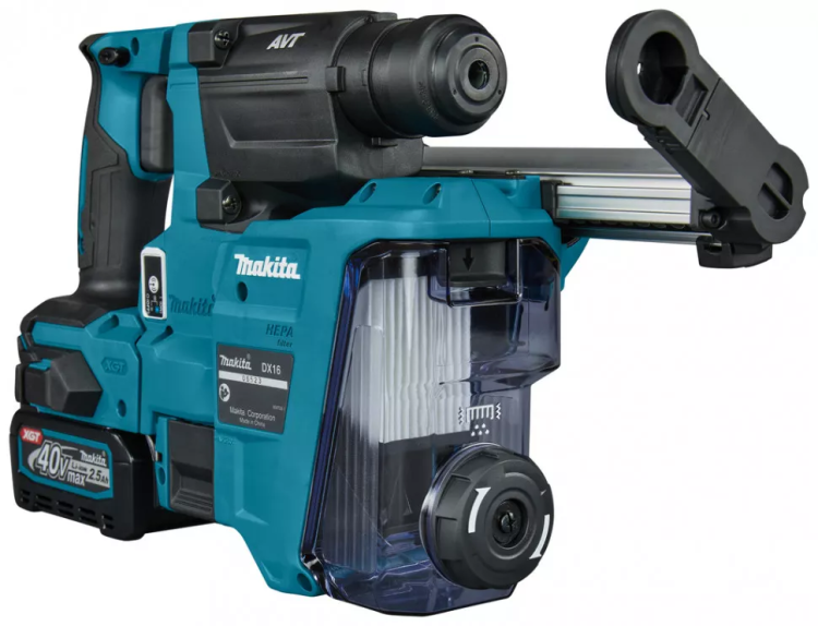 Аккумуляторный 40V перфоратор c пылеудалением Makita HR010GD201 (2АКБ 2,5Ач, ЗУ) купить в Перми