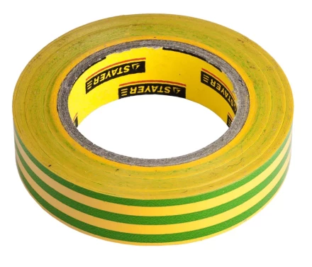 Изолента, STAYER Profi 12292-S-15-10, ПВХ, на карточке, 15 мм х 10 м х 0,18мм, желто-зеленая 12292-S-15-10 купить в Перми