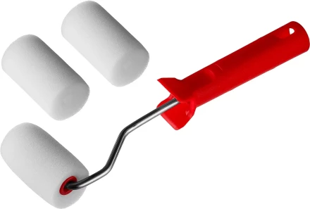 Валик &quot;ПОРОЛОН&quot; в наборе: 3 шубки + ручка, 65 мм, d=40 мм, MIRAX 0363-06_z01 купить в Перми