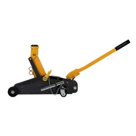 Домкрат гидравлический подкатной с фиксатором, 2 т, 130-330 мм Denzel 51153 купить в Перми