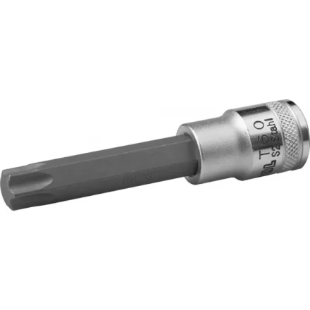 Торцовая бита-головка KRAFTOOL &quot;INDUSTRIE QUALITAT&quot;, удлиненная, материал S2, TORX, сатинированная, 1/2&quot;, Т60 27906-60_z01 купить в Перми