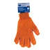 Перчатки трикотажные акрил двойные оранжевый двойная манжета Россия Сибртех 68689 купить в Перми