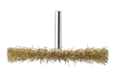 Кордщетка HAMMER плоская 75мм для дрели гофрированная латунированная сталь (207-207) купить в Перми