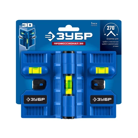 ЗУБР Угловой магнитный уровень, Профессионал-3D (34553) купить в Перми