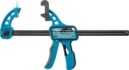 Струбцина реечная быстрозажим, пистолетного типа, пошаг. мех. пласт. корп. 24&quot; (600 мм) GROSS 20701 купить в Перми