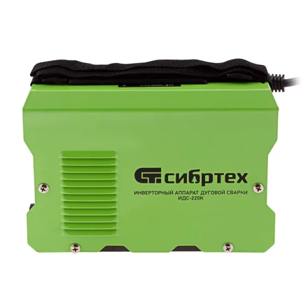 Инверторный аппарат дуговой сварки ИДС-220K, 220 А, ПВ 80%, диаметр электрода 1,6-5 мм Сибртех 94395 купить в Перми