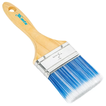 Кисть плоская &quot;Евро&quot; 3&quot;, искусственная щетина, деревянная ручка MTX 83073 купить в Перми