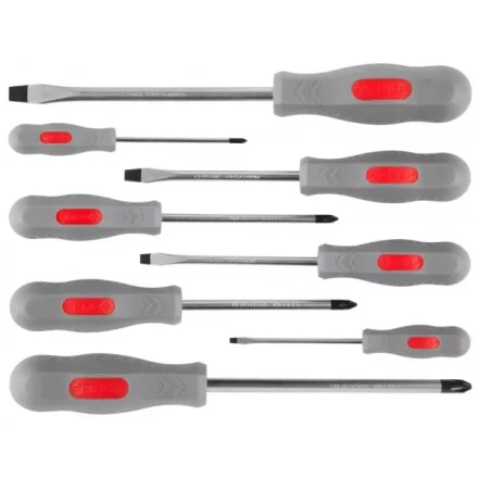 Набор ЗУБР &quot;МАСТЕР&quot;: Отвертки, Cr-v, эргономичная двухкомпонентная рукоятка, 8шт 25065-H8_z02 купить в Перми