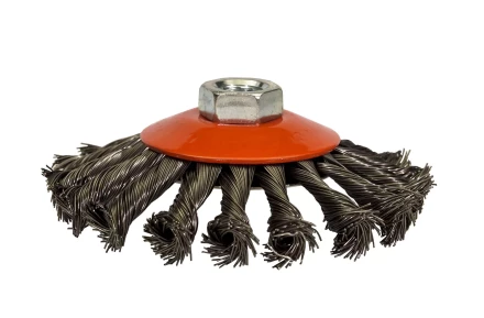 Щетка для УШМ М14/115 мм выгнутая сталь витая VMX 511727 купить в Перми