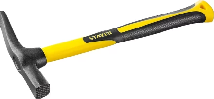 Молоток-кирочка КАМЕНЩИКА Fiberglass 600г с фиберглассовой рукояткой, STAYER Professional 20161 20161 купить в Перми