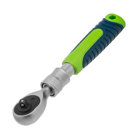 Ключ-трещотка телескопический 1/4&quot;, 170-230 мм, 72 зуба, с быстрым сбросом// Сибртех 14075 купить в Перми