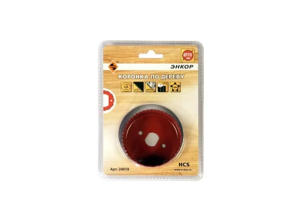 Коронка по дереву 70 мм Энкор 24619 купить в Перми