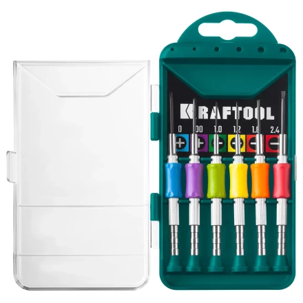 Набор Precision-6: часовые отвертки для особо точных работ, металлическая рукоятка с противоскользящей накладкой, жало из специальной стали SNCM8660. 25679 купить в Перми