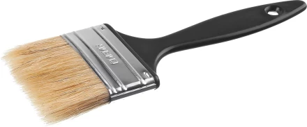 Кисть плоская СИБИН, пластиковая ручка, светлая щетина, 63мм 01008-063 купить в Перми