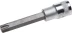 Торцовая бита-головка KRAFTOOL &quot;INDUSTRIE QUALITAT&quot;, удлиненная, материал S2, TORX, сатинированная, 1/2&quot;, Т55 27906-55_z01 купить в Перми