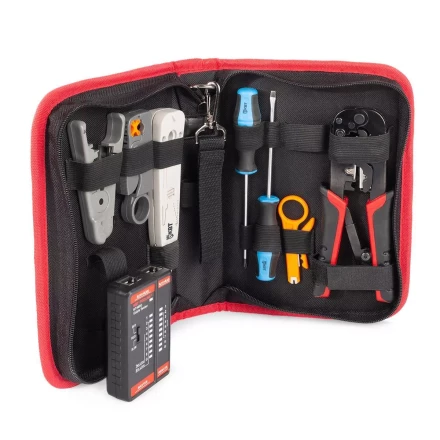 Набор КВТ LAN-8 для работ с сетевым кабелем (90348) купить в Перми