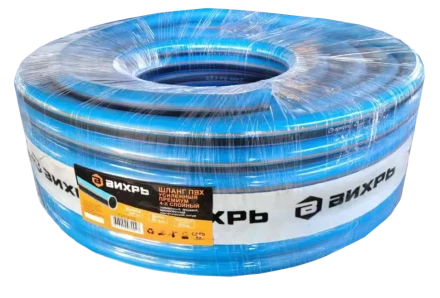 Шланг поливочный ПВХ усиленный премиум пищевой четырехслойный армированный 3/4 50м Вихрь купить в Перми
