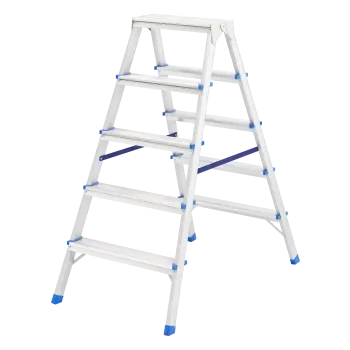 Стремянка двусторонняя 5 ступеней , алюминиевая Сибртех Россия 97925 купить в Перми