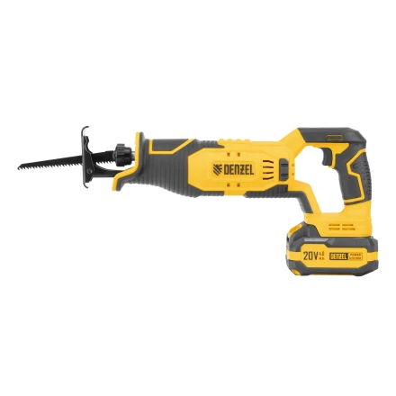 Пила сабельная аккумуляторная RS-180, Li-Ion, 20 В // Denzel 28801 купить в Перми