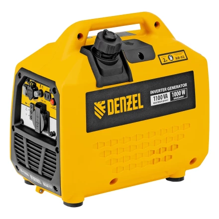 Генератор инверторный GS-1100iS, 1,1 кВт, 230 В, закрытый корпус, ручной старт// DENZEL 94718 купить в Перми