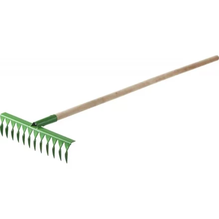 Грабли РОСТОК садовые с черенком, 14 витых зубцов 421900-14 купить в Перми