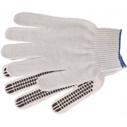 Перчатки трикотажные рисунок ПВХ гель Протектор оверлок Сибртех Россия 67778 купить в Перми